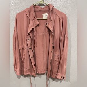 Pink utility jacket